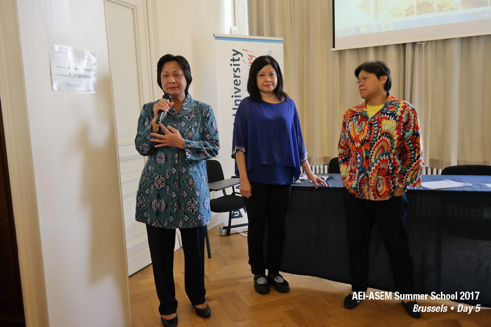 AEI-ASEM Summer School 2017 -  Day 5 @ Brussels