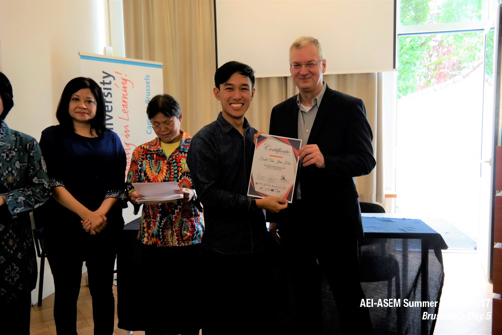 AEI-ASEM Summer School 2017 -  Day 5 @ Brussels