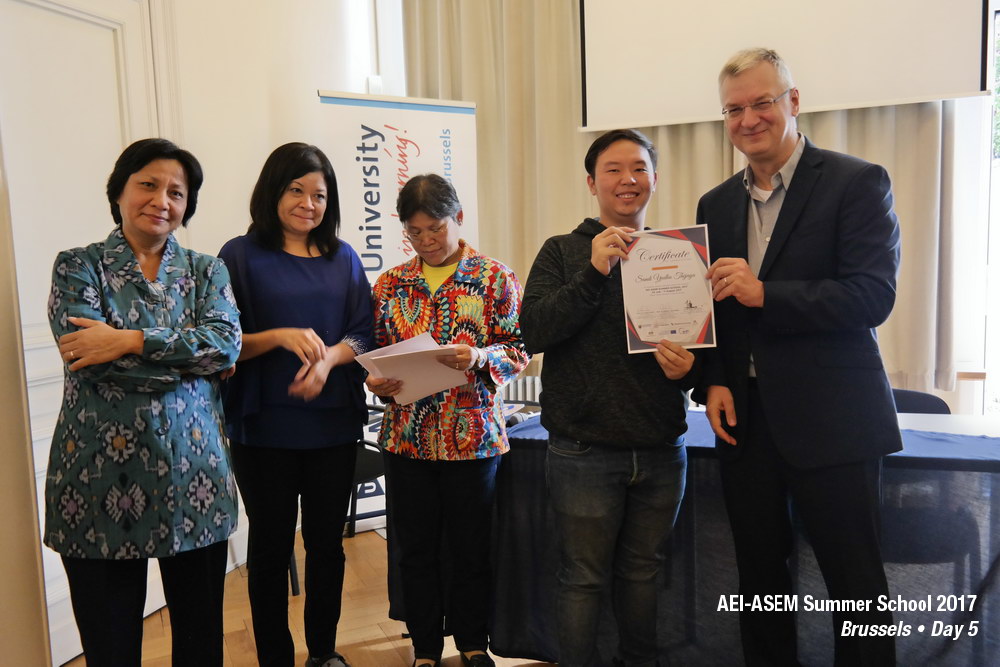 AEI-ASEM Summer School 2017 -  Day 5 @ Brussels