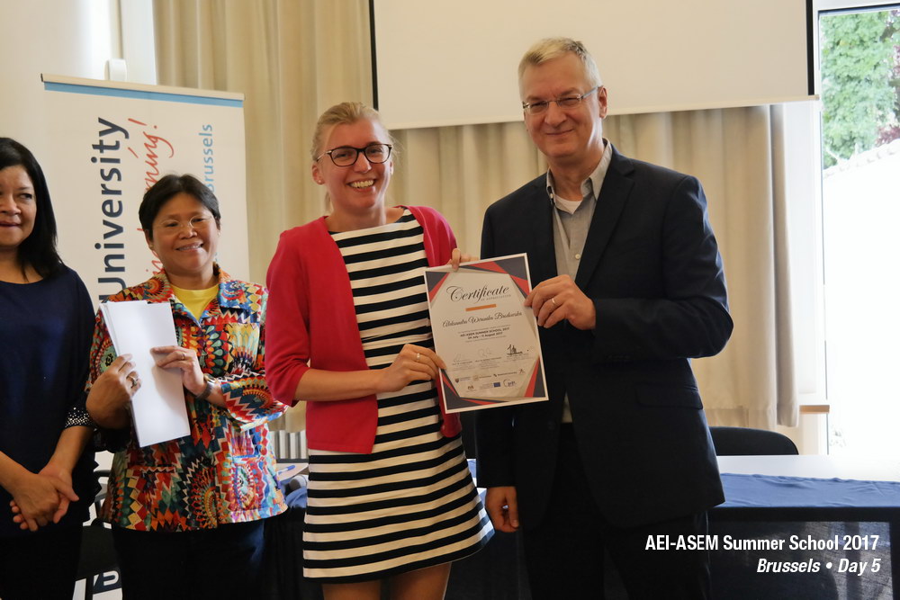 AEI-ASEM Summer School 2017 -  Day 5 @ Brussels