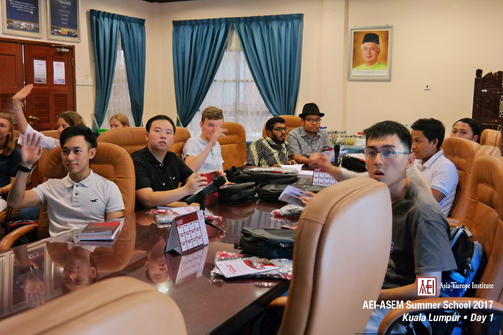AEI-ASEM Summer School 2017 -  Day 1