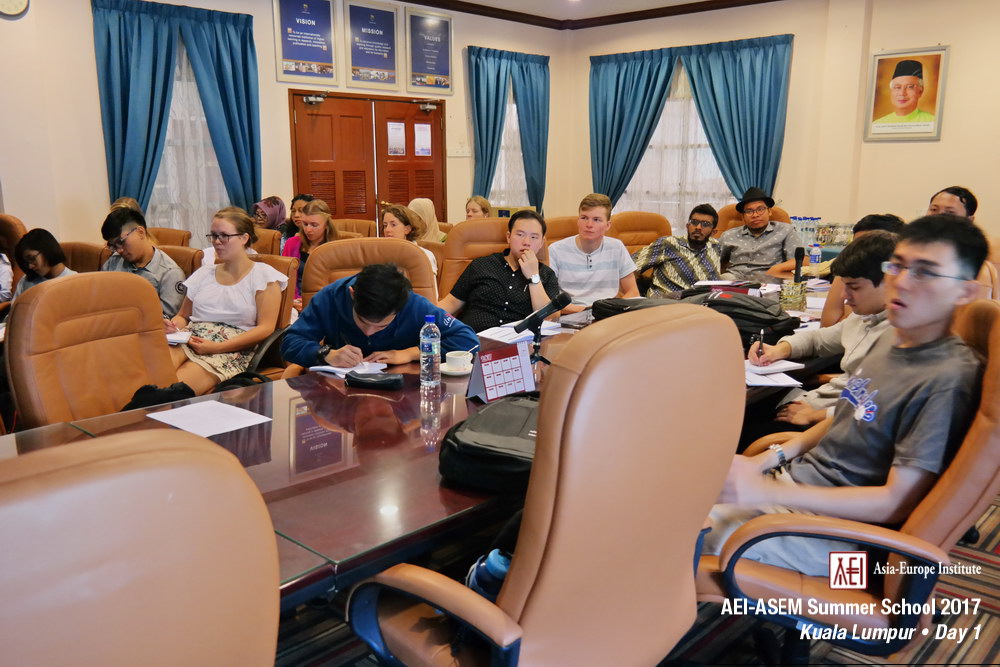AEI-ASEM Summer School 2017 -  Day 1