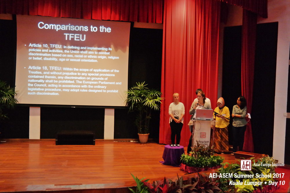 AEI-ASEM Summer School 2017 -  Day 10
