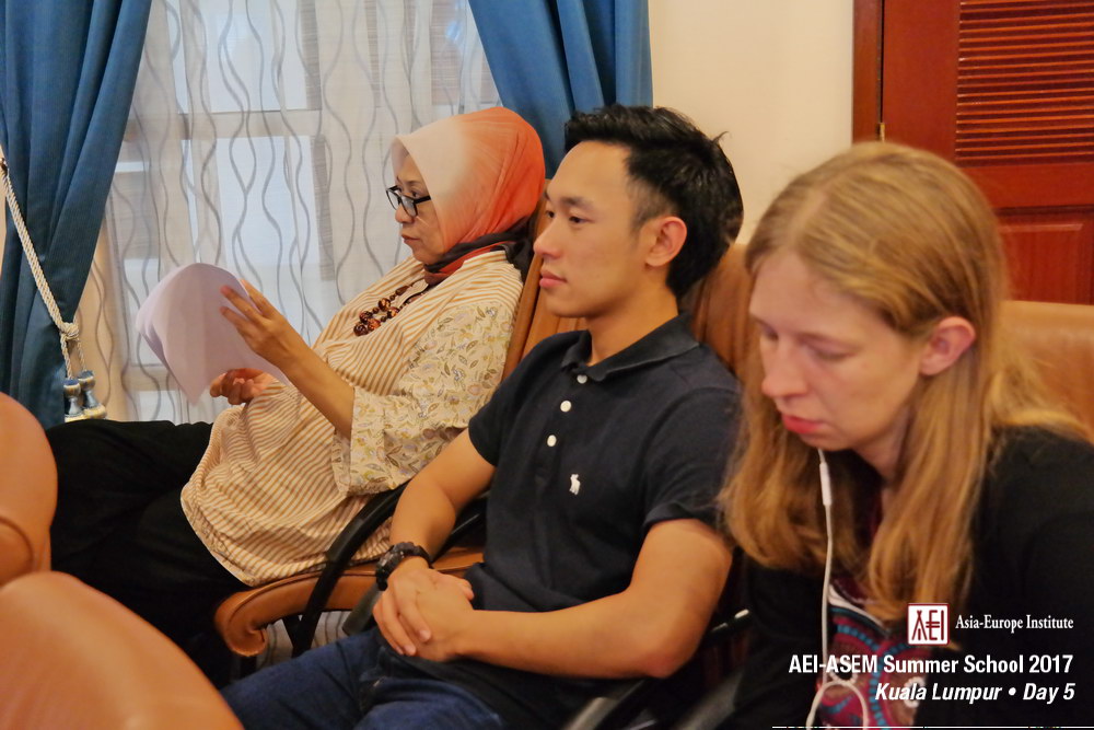 AEI-ASEM Summer School 2017 -  Day 5