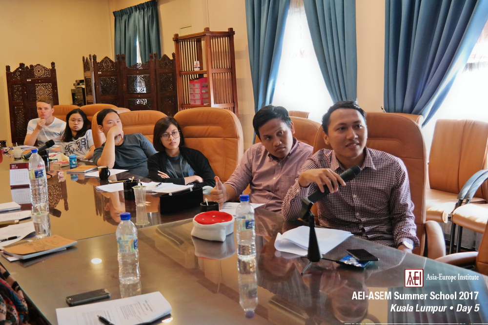 AEI-ASEM Summer School 2017 -  Day 5