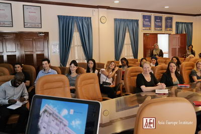Students gathered at ASEM Room