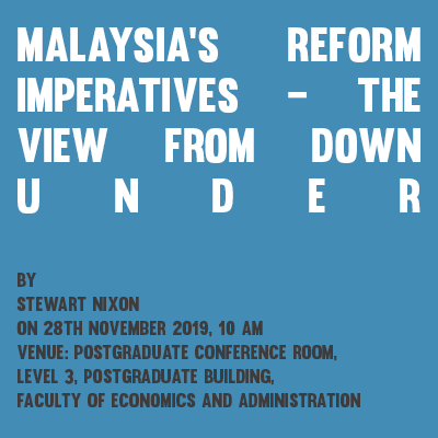 Malaysia’s reform imperatives – the view from down under