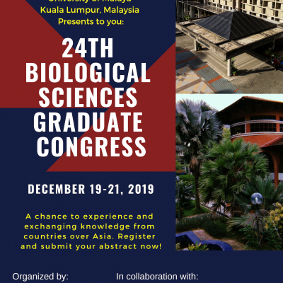 24TH BIOLOGICAL SCIENCES GRADUATE CONGRESS 2019 