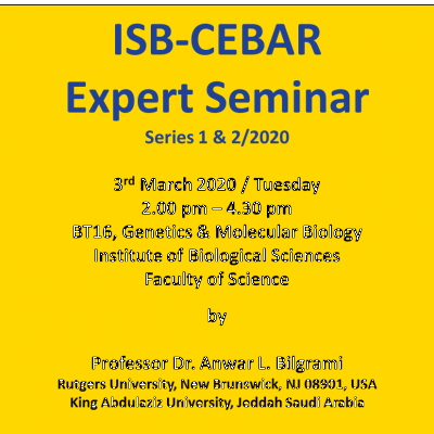 ISB-CEBAR Expert Seminar Series 1 & 2/2020